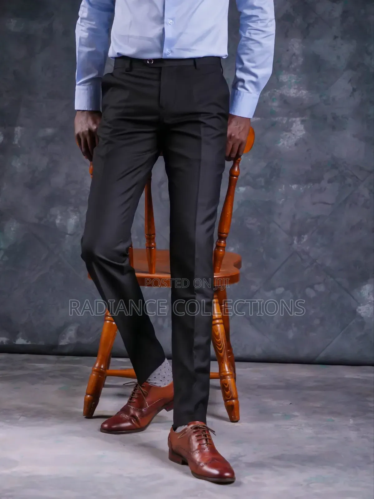 Men Formal Plain Trousers