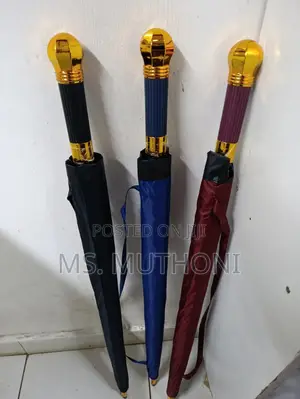 Compact or Long-Handle Umbrella With a Storage Sleeve