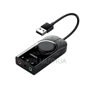 UGREEN CM129 USB a to 3*3.5mm Jack External Stereo Sound Adapter 15cm