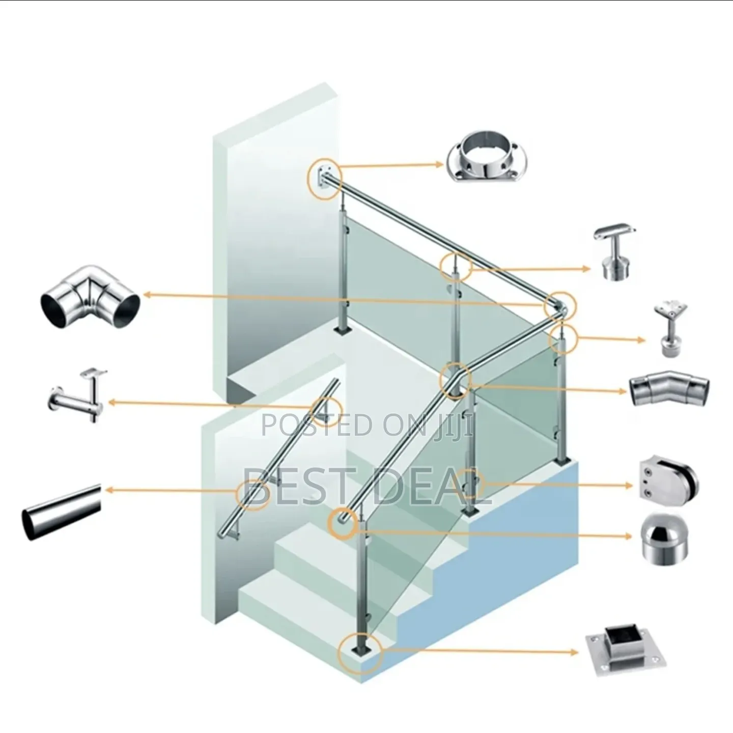 Balustrad Railing Stainless Fittings