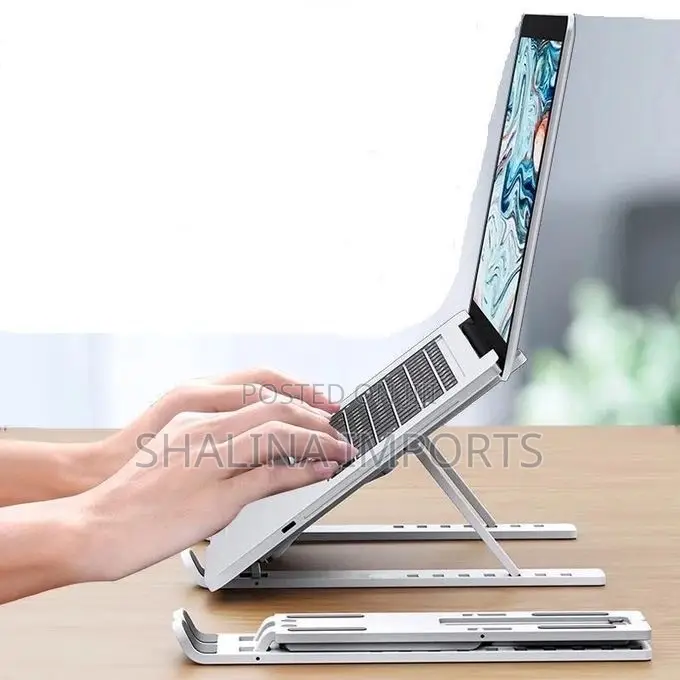 Metallic Creative Foldable Adjustable Laptop Stand Bracket