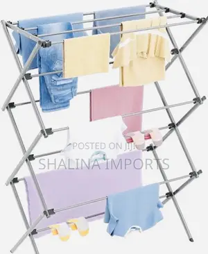 Foldable Clothes Drying Rack, a Versatile Both Indoor and Outdoor Use.