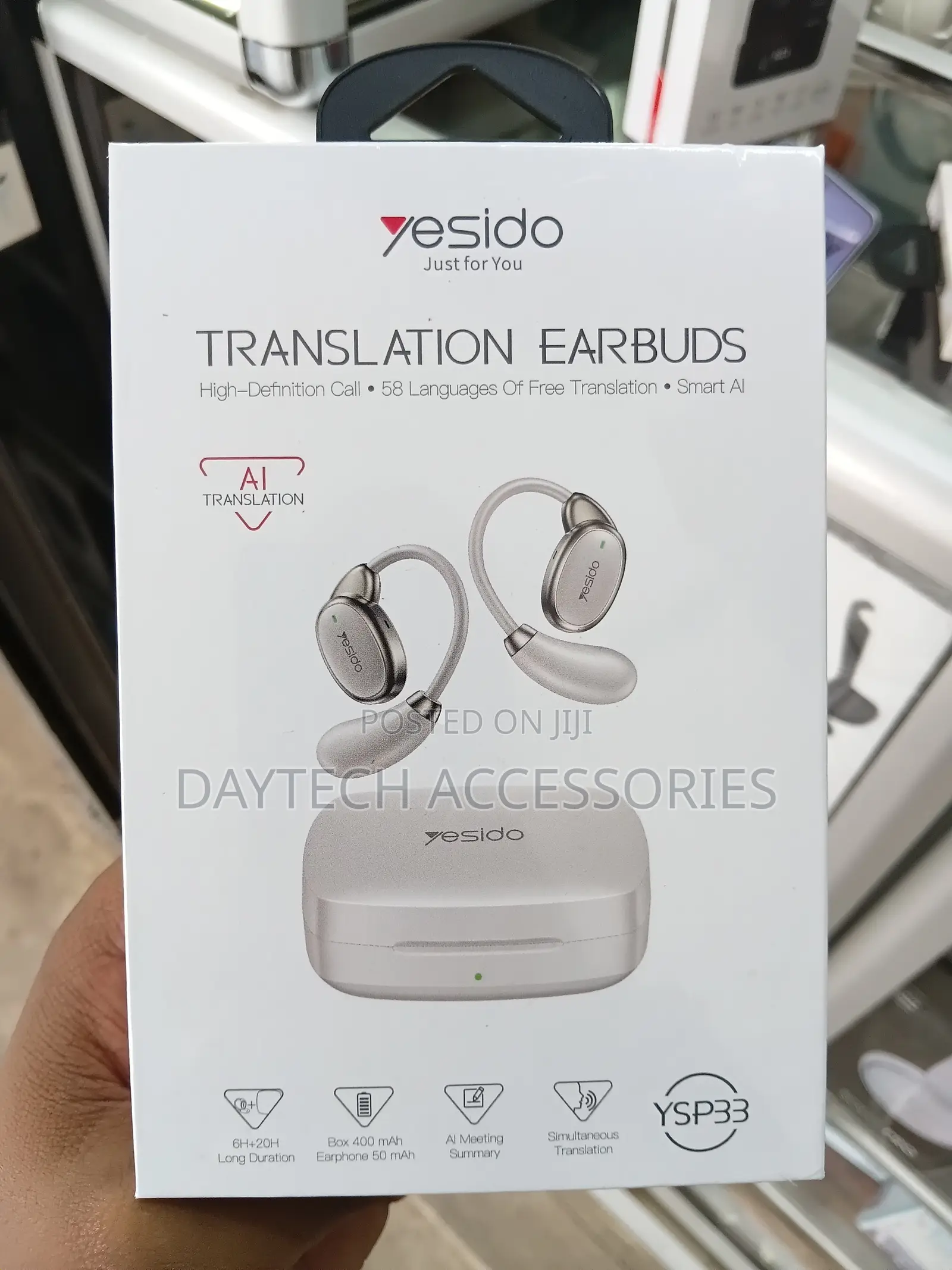 Yesido SP33 Smart AI Multi-Language Translation Wireless Earbuds
