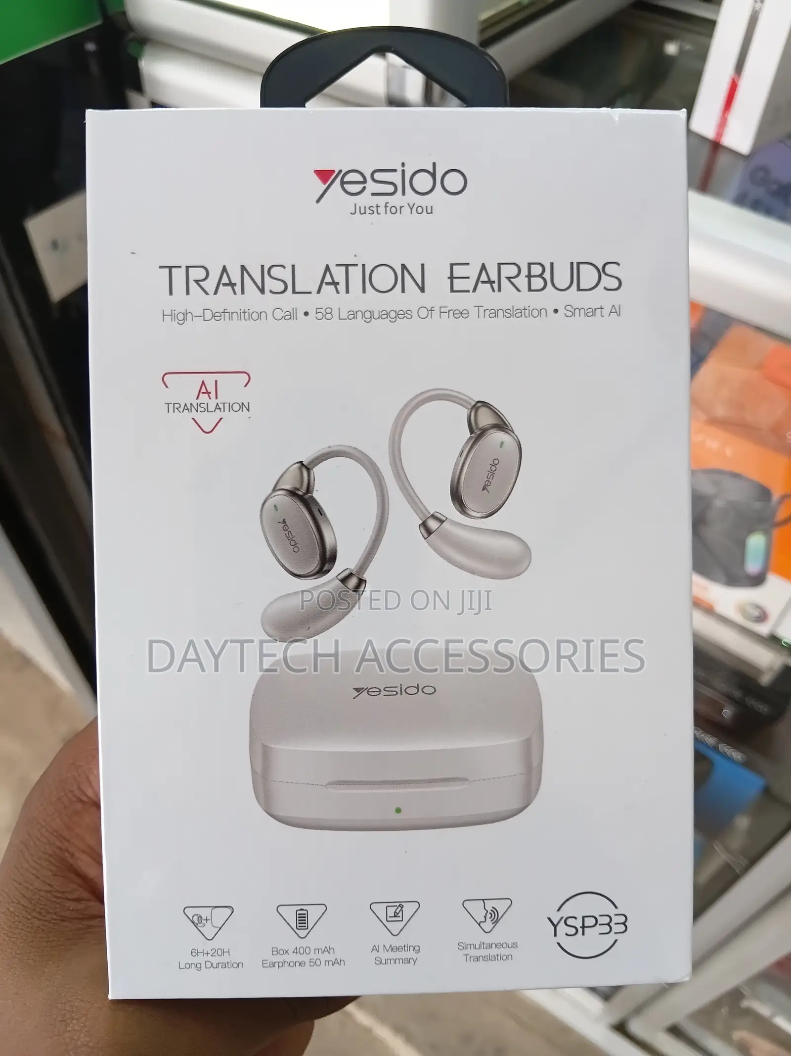 Yesido SP33 Smart AI Multi-Language Translation Wireless Earbuds