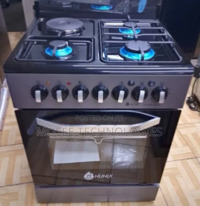 Nunix 660 Series 60×60cm Full-Size Standing Cooker With 3+1
