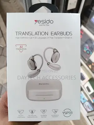 YESIDO YSP33 AI Translation Earbuds Open Ear Earphones - White