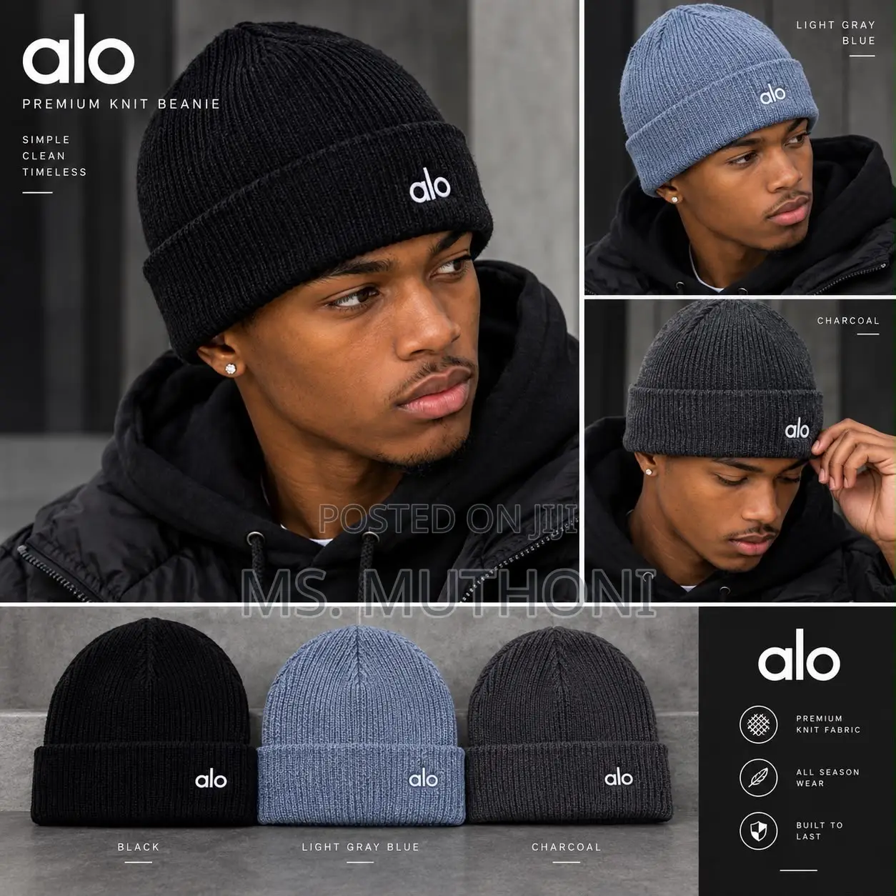 Moncleaer, Alo , Burberry Premium Knit Beanies / Marvin’s