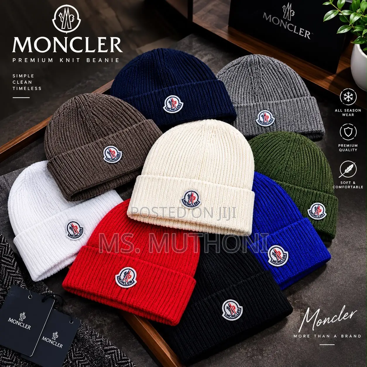 Moncleaer, Alo , Burberry Premium Knit Beanies / Marvin’s