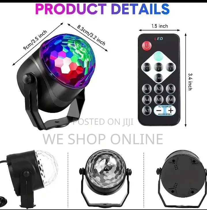 Mini Crystal Remote Control Light