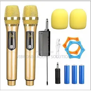 Wireless Handheld Microphone,Metal Dual VHF Cordless Dynamic