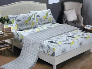 Fitted Bedsheet Set Material Cotton 2pcs Bedsheets 4pcs Pillow Cases
