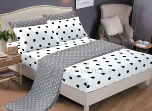Fitted Bedsheet Set Material Cotton 2pcs Bedsheets 4pcs Pillow Cases