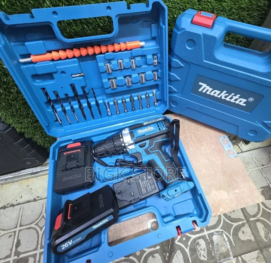 Makita 26v Cordless Drill With 47pcs Toolset
