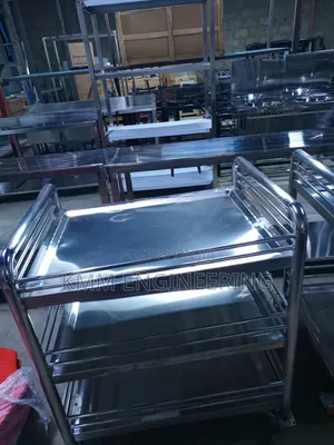 3-Tier Stainless Steel Hospital Trolley