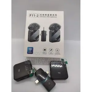 F11-2 Rechargeable Wireless Mic – Noise Cancelling Lavalier Microphone
