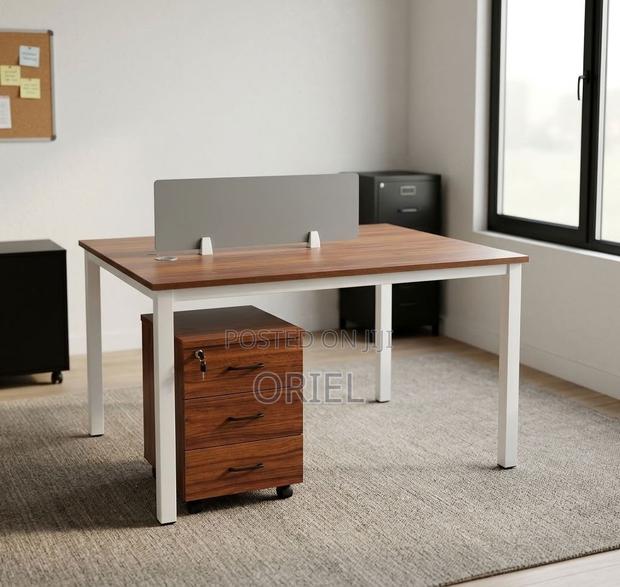 Office Workstation : Open 2-Person Office Desk - main view