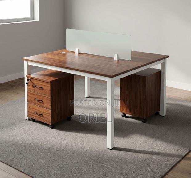 Office Workstation : Open 2-Person Office Desk - thumbnail 3