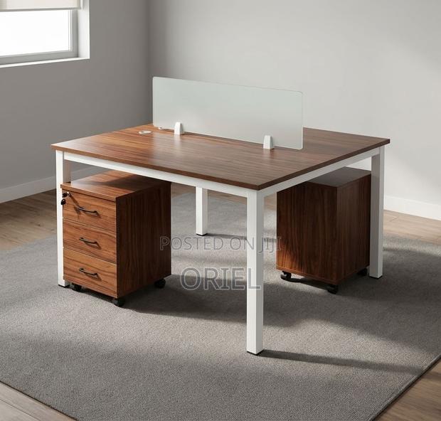 Office Workstation : Open 2-Person Office Desk - thumbnail 5