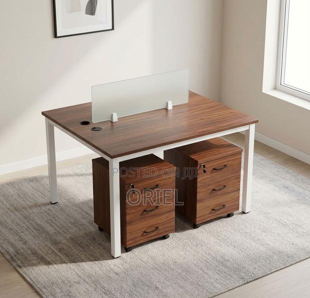 Office Workstation : Open 2-Person Office Desk - thumbnail 7