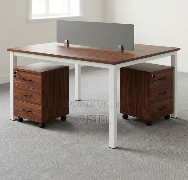 Office Workstation : Open 2-Person Office Desk - thumbnail 8