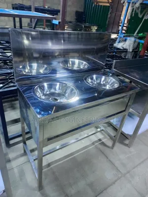 Double Stainless Steel Handwashing Sink