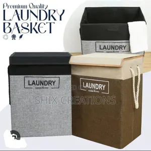 70 L Foldable Jute Robe Laundry Basket