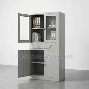 2--Door Half Glass Files Storage Cabinet | Executive Offices Cabinets