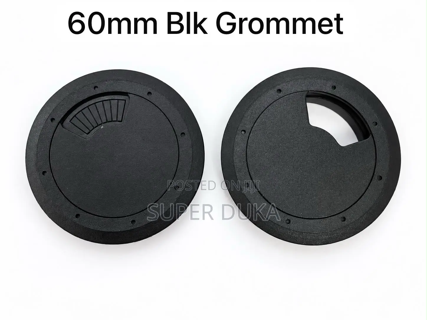 60mm Desk Grommet Black Cable Hole Cover