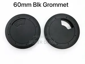 60mm Desk Grommet Black Cable Hole Cover