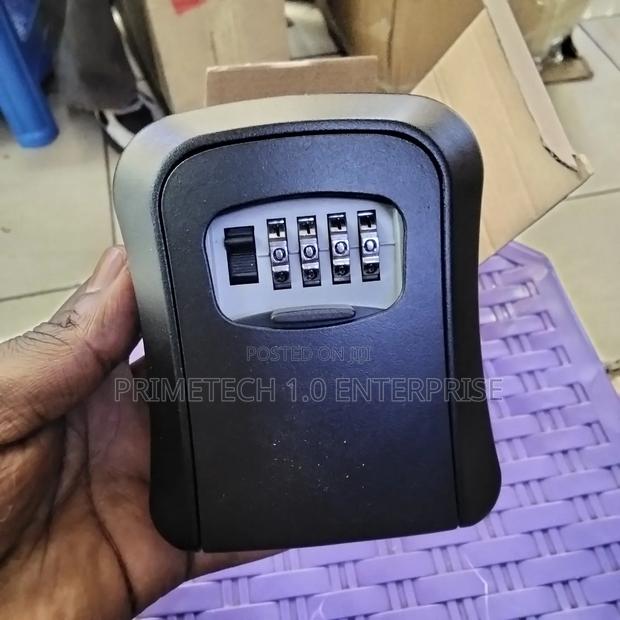All Metallic Black Key Lock Box - main view