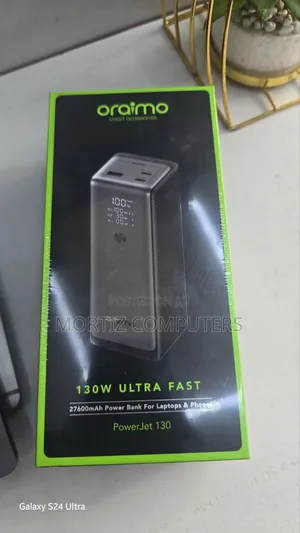 Oraimo 130 Watts Ultra Fast 27600 Mah Powerbank for Laptops and Phones