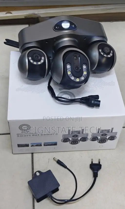 AC Powered 4 Lens Wifi 8mp Rotating PTZ With Lan Connectivity