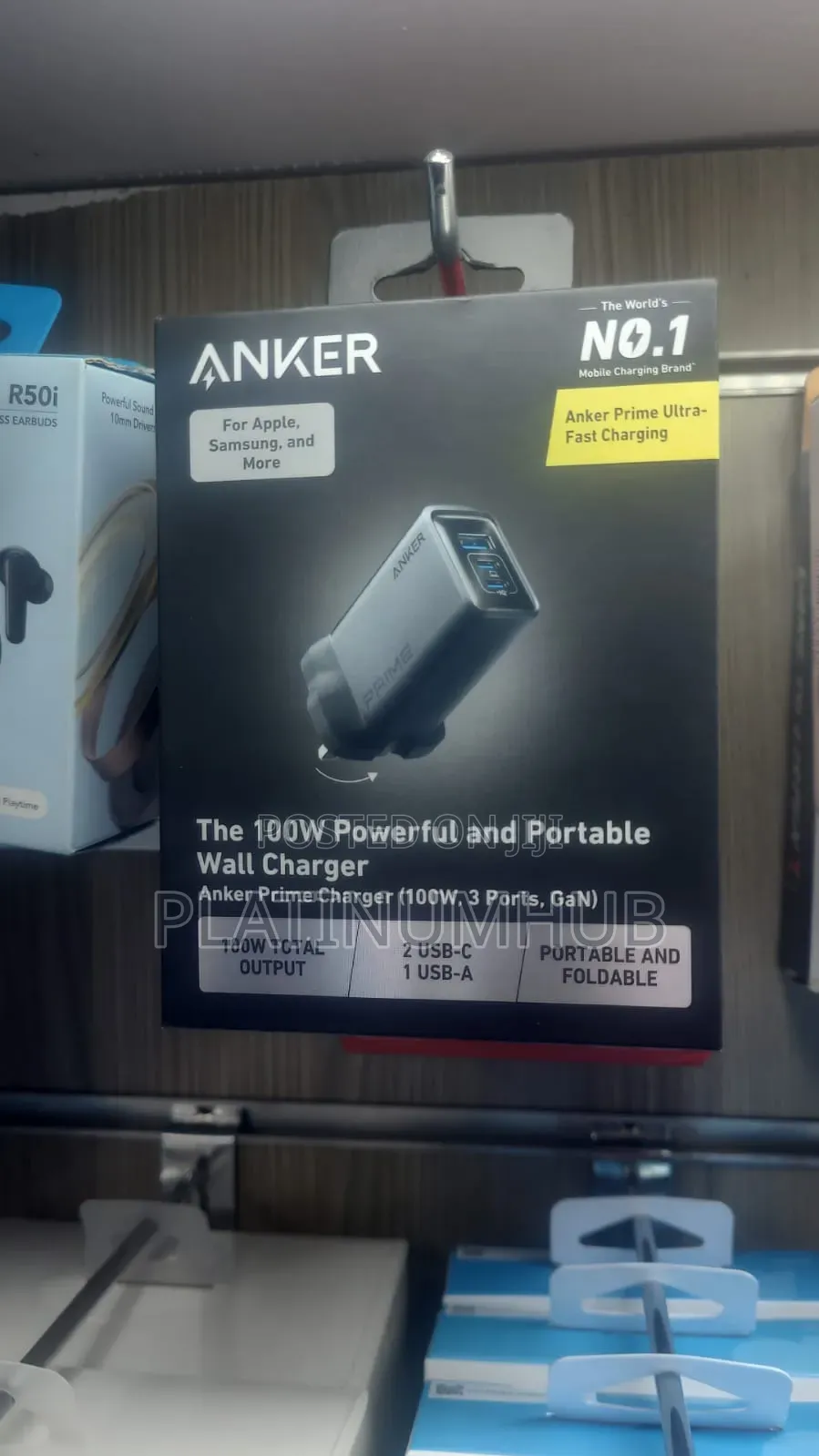 Prime Anker 100watts Wall Adapter GaN(3pd)