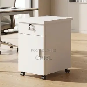 Office Cabinet : 1-Drawer 1 Cupboard Pedestal Cabinet