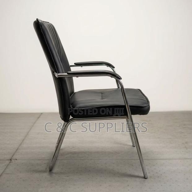 Leather Conference Chair With Armrest - thumbnail 3