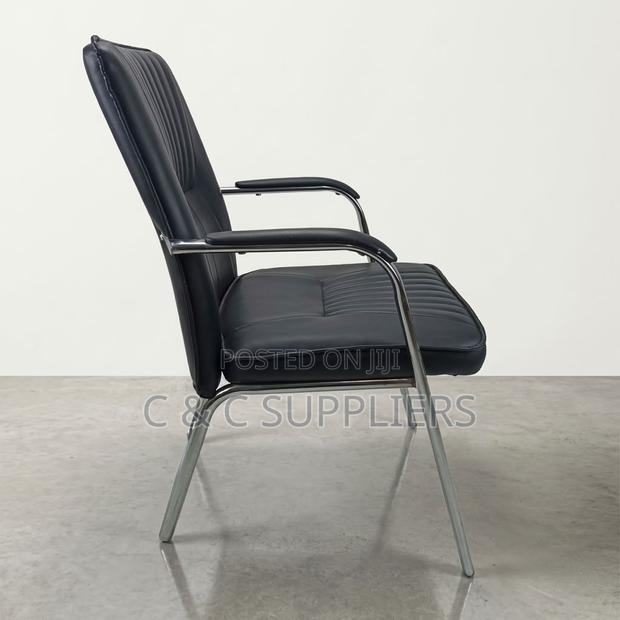 Leather Conference Chair With Armrest - thumbnail 4