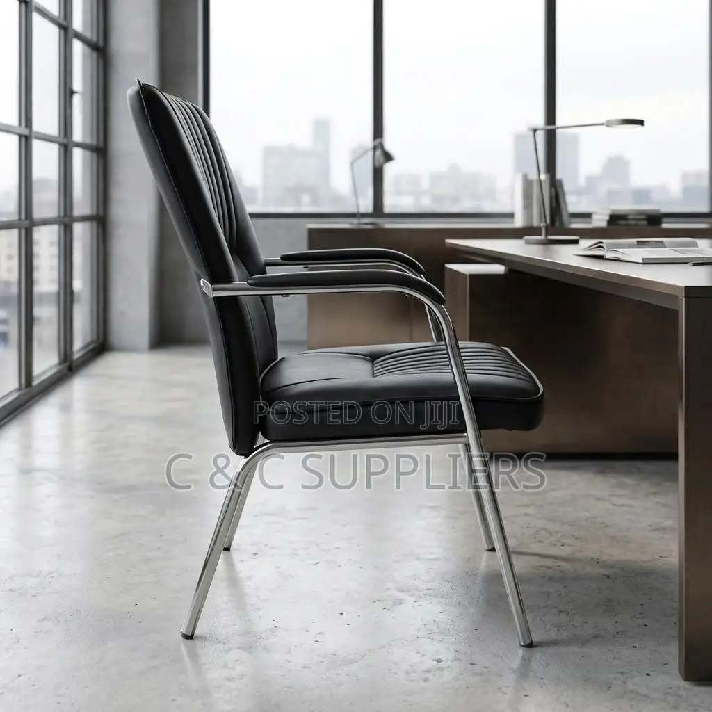 Leather Conference Chair With Armrest