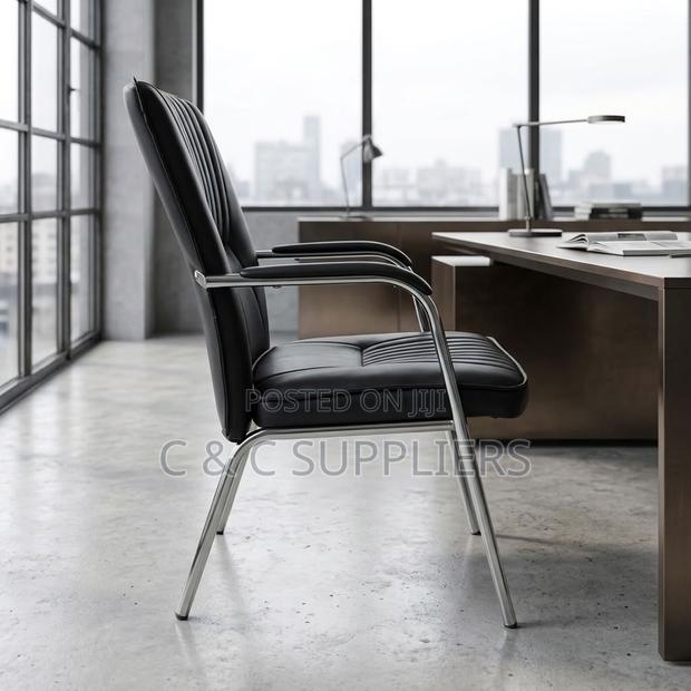 Leather Conference Chair With Armrest - thumbnail 8