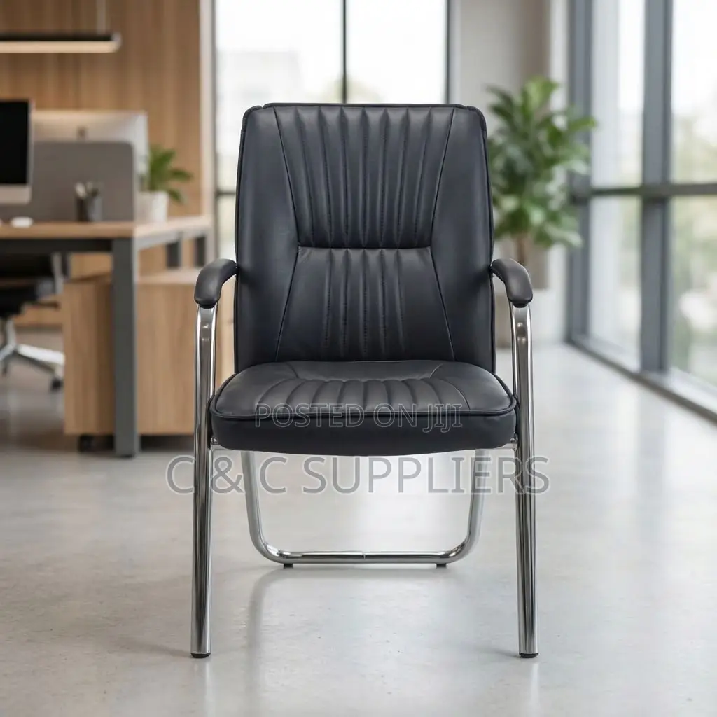Leather Conference Chair With Armrest