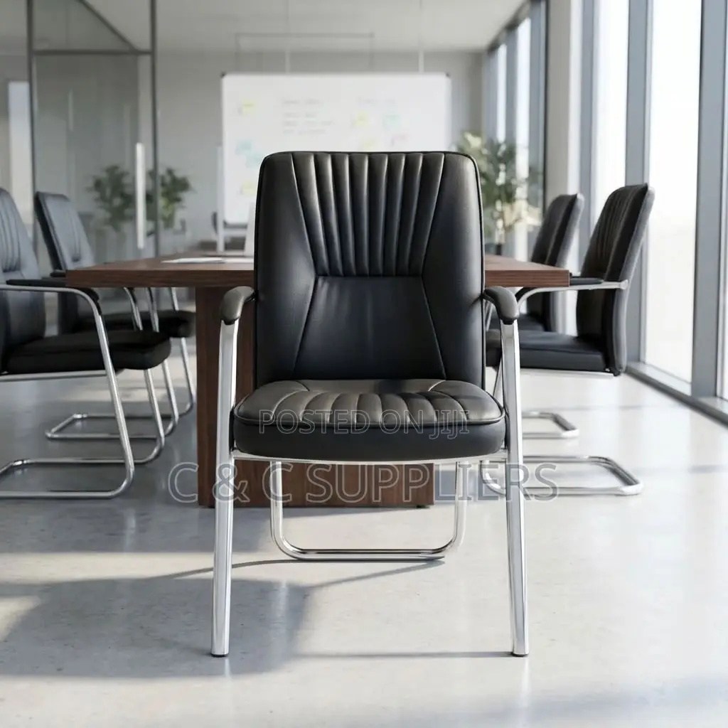 Leather Conference Chair With Armrest