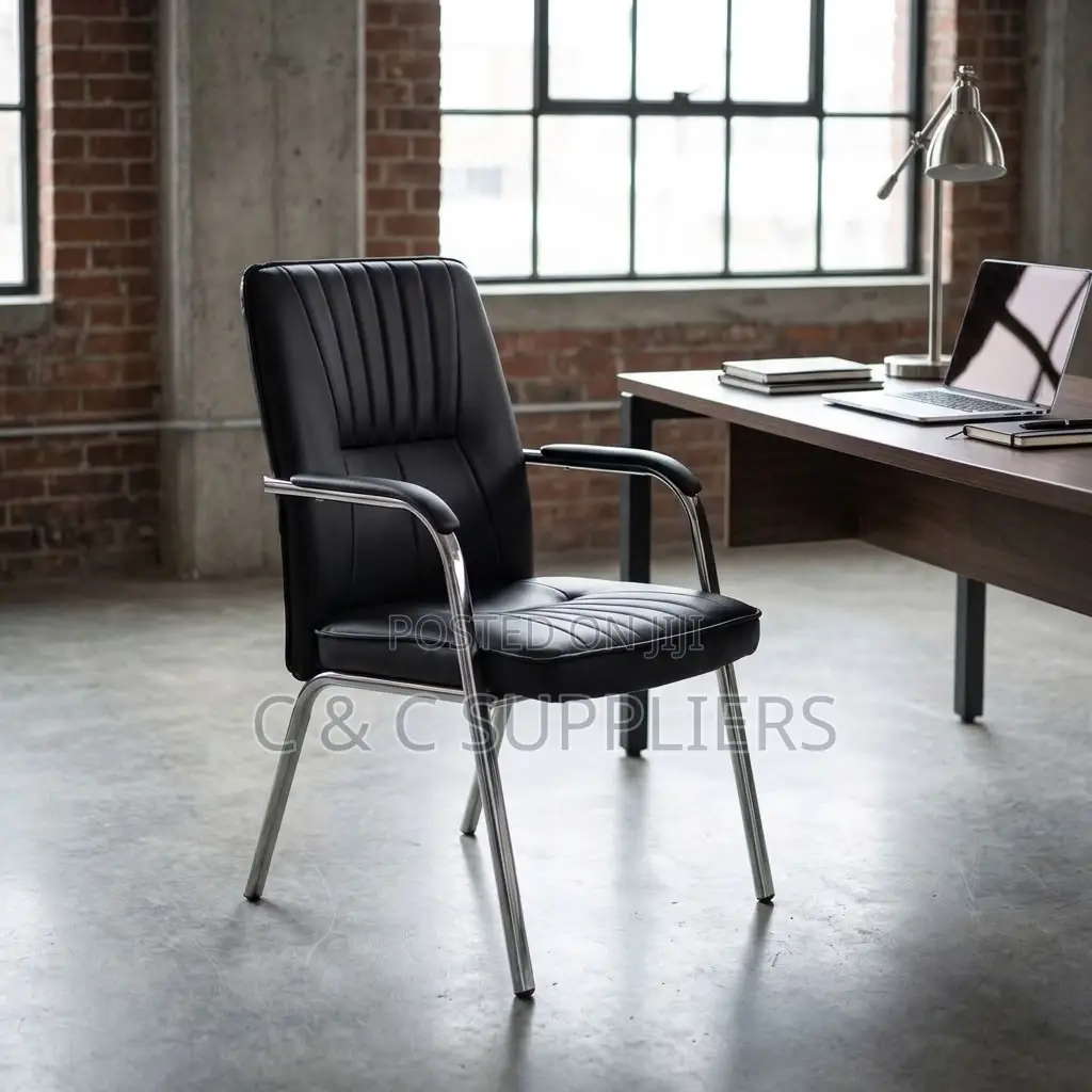 Leather Conference Chair With Armrest
