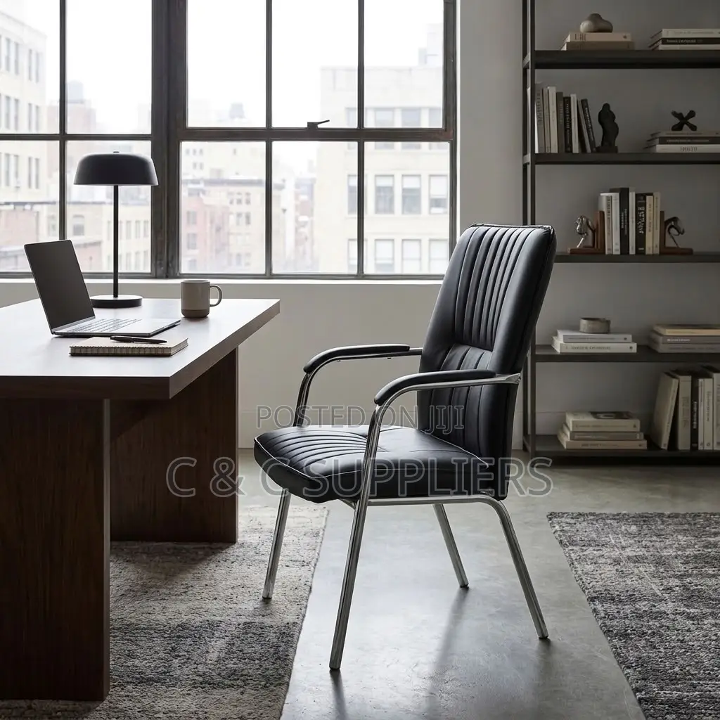 Leather Conference Chair With Armrest