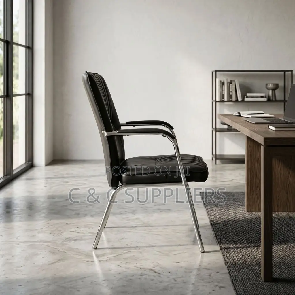 Leather Conference Chair With Armrest