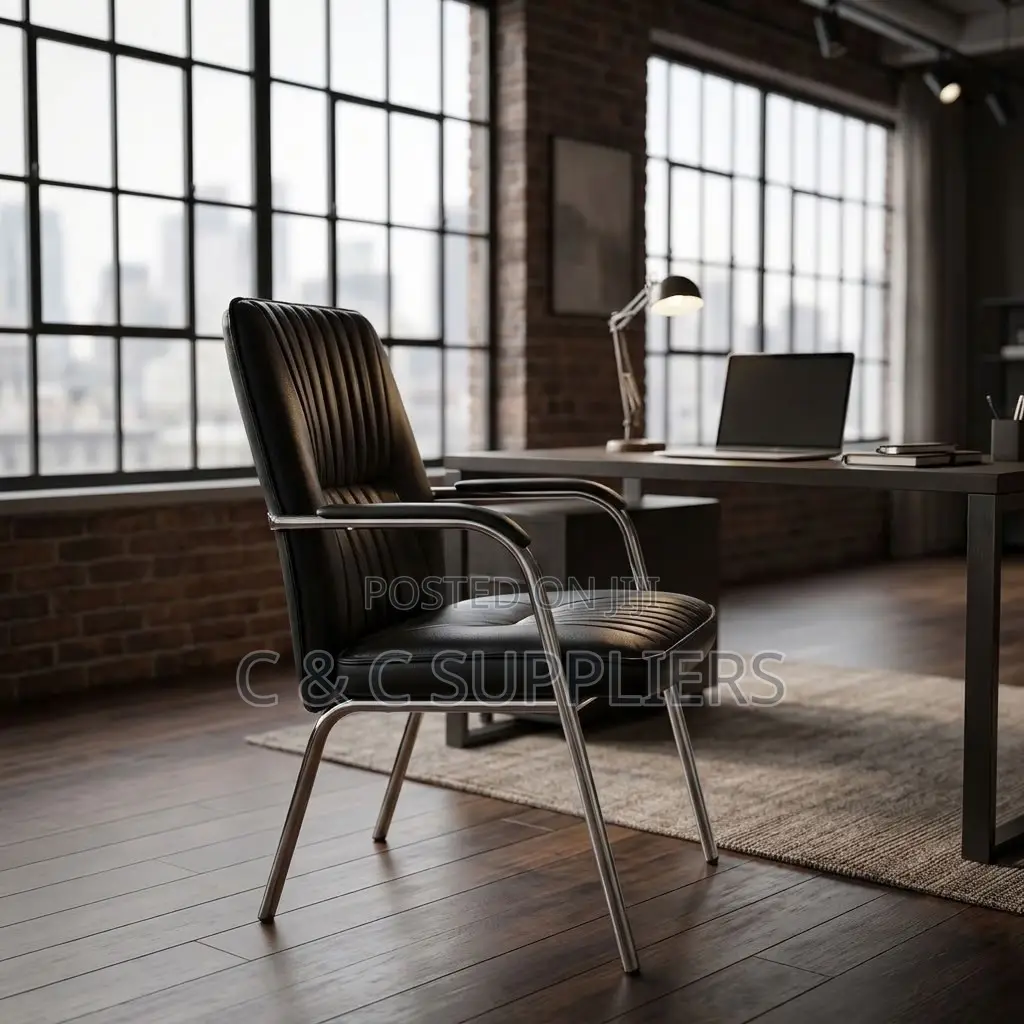 Leather Conference Chair With Armrest