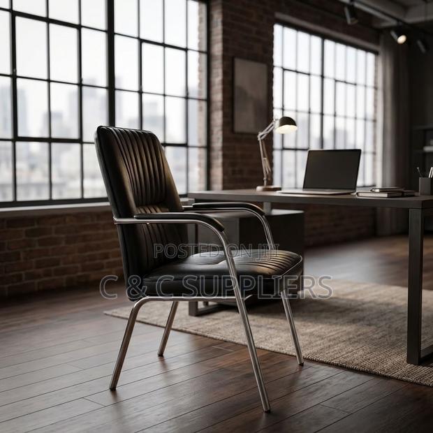 Leather Conference Chair With Armrest - thumbnail 10