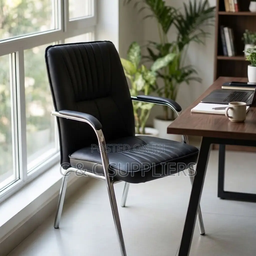 Leather Conference Chair With Armrest
