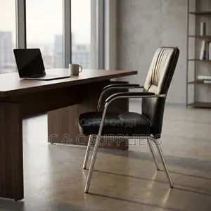 Leather Conference Chair With Armrest