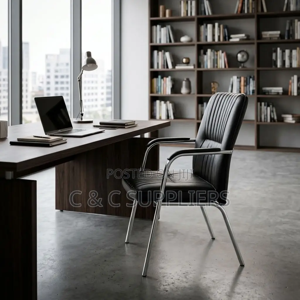 Leather Conference Chair With Armrest