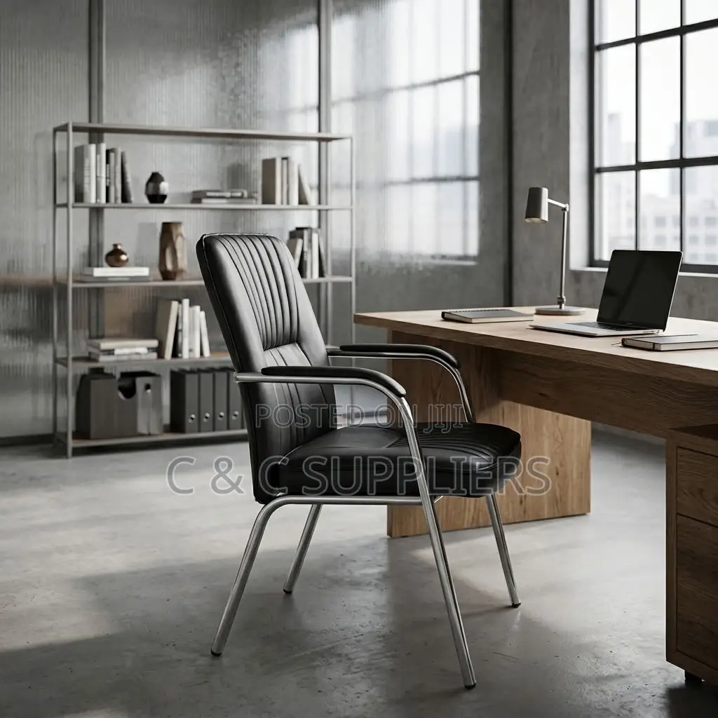 Leather Conference Chair With Armrest