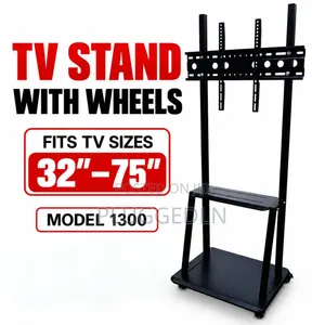 Mobile TV Stand With Wheels